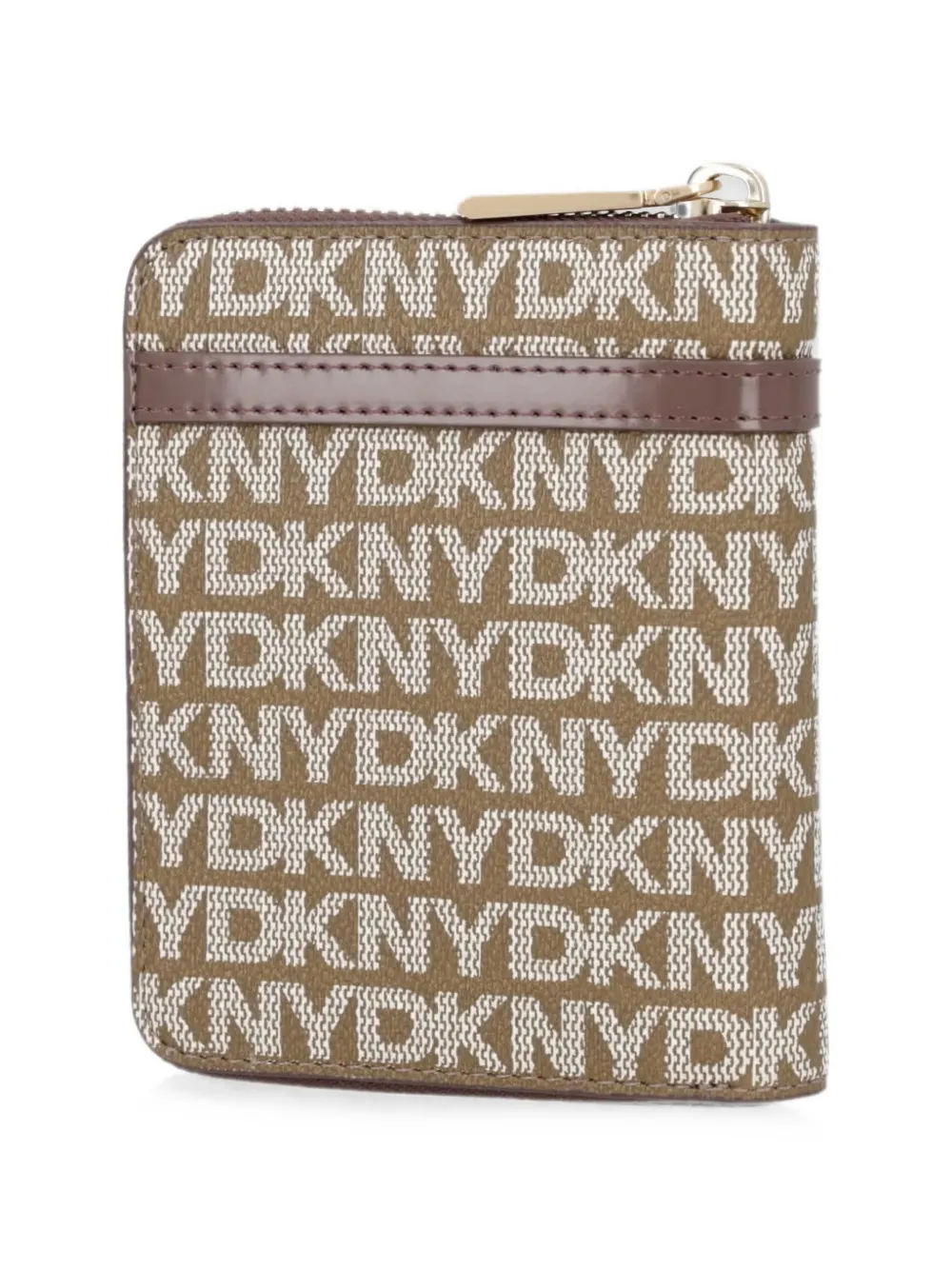 DKNY Portemonnee met logoplakkaat Bruin