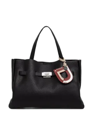EMPORIO ARMANI トートバッグ ロゴストラップ付 Emporio Armani ロゴ トートバッグ | ブラック | FARFETCH JP