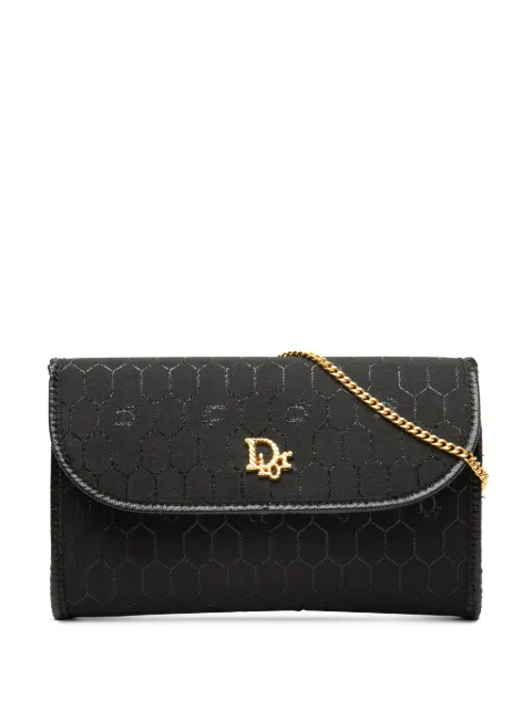 Christian Dior Pre-Owned 20th Century Honeycomb Canvas Chain Flap crossbody bag