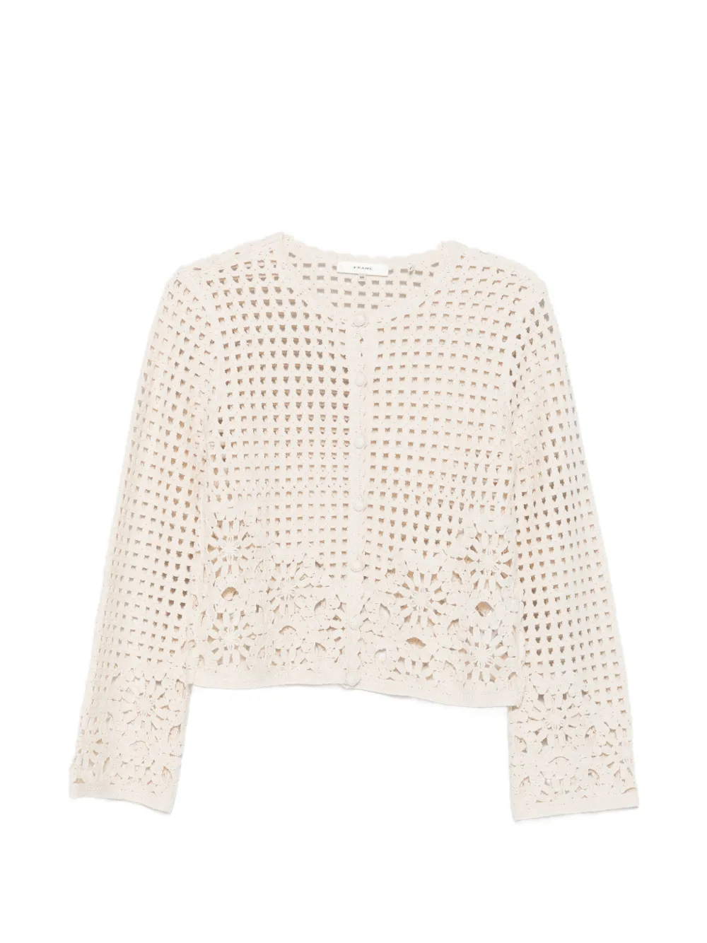 FRAME Postcard crochet cardigan - Toni neutri