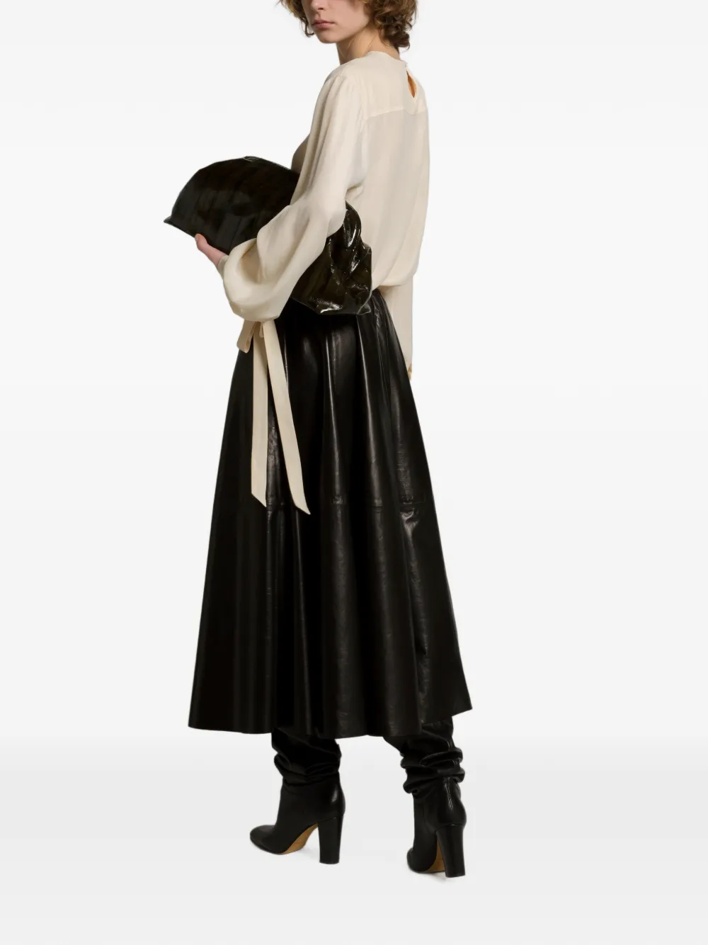 Alberta Ferretti Frame clutch Groen