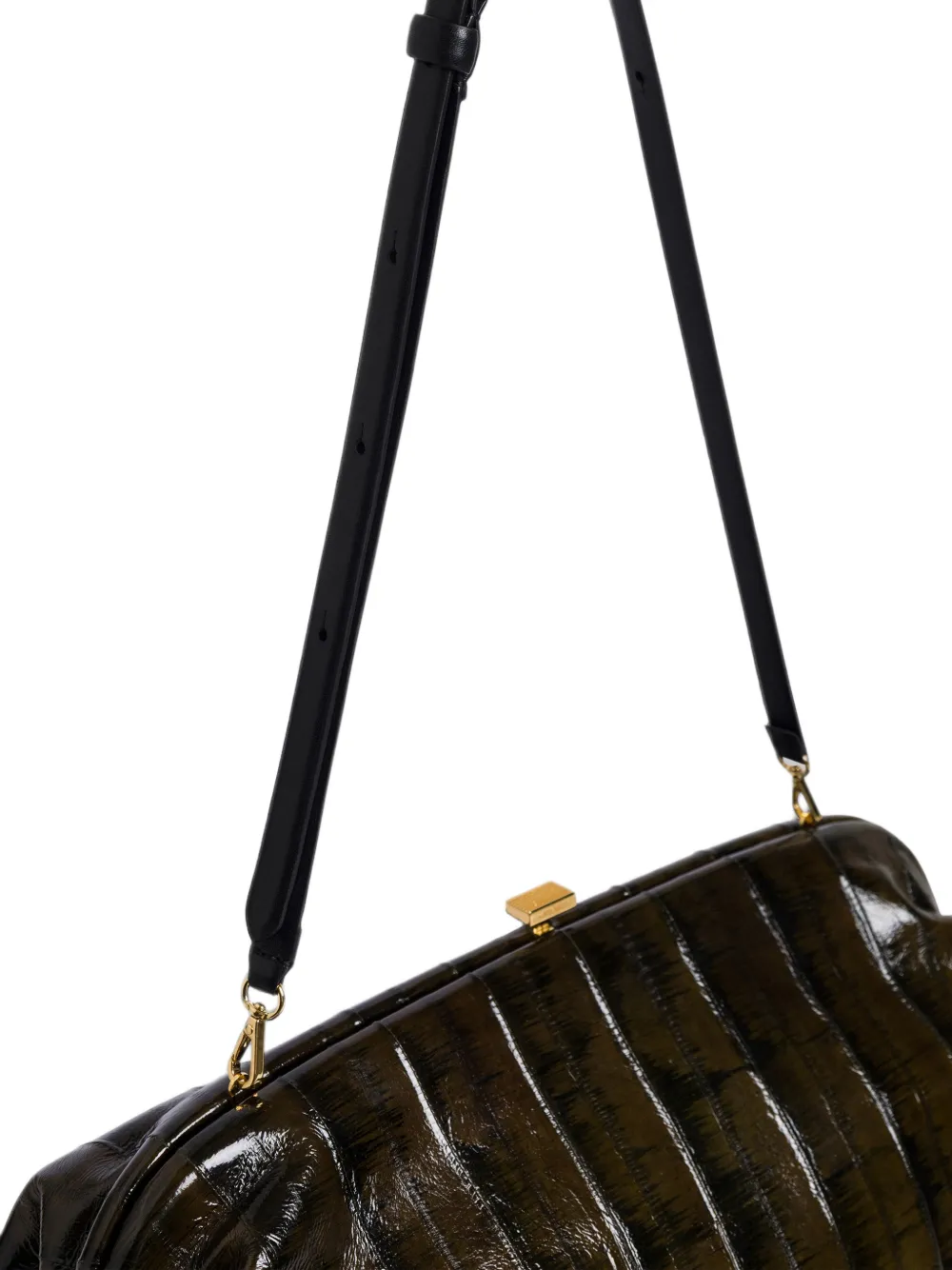 Alberta Ferretti Frame clutch Groen