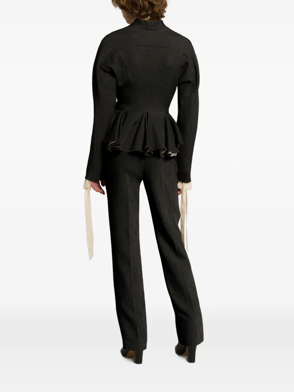 Alberta Ferretti Geplooide pantalon Zwart