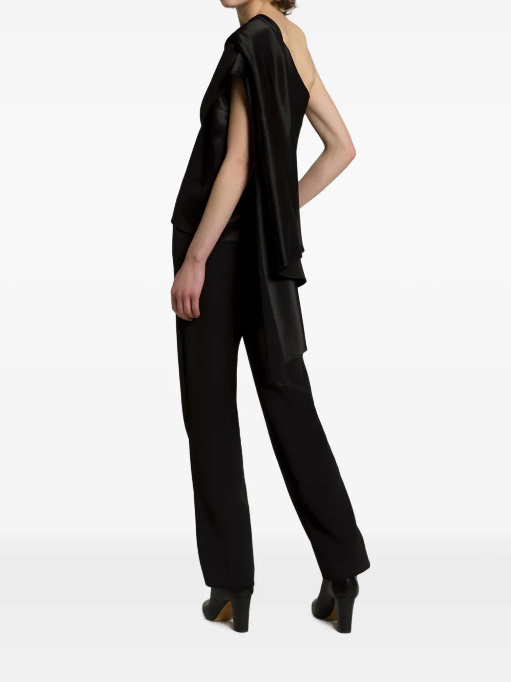 Alberta Ferretti Asymmetrische blouse Zwart