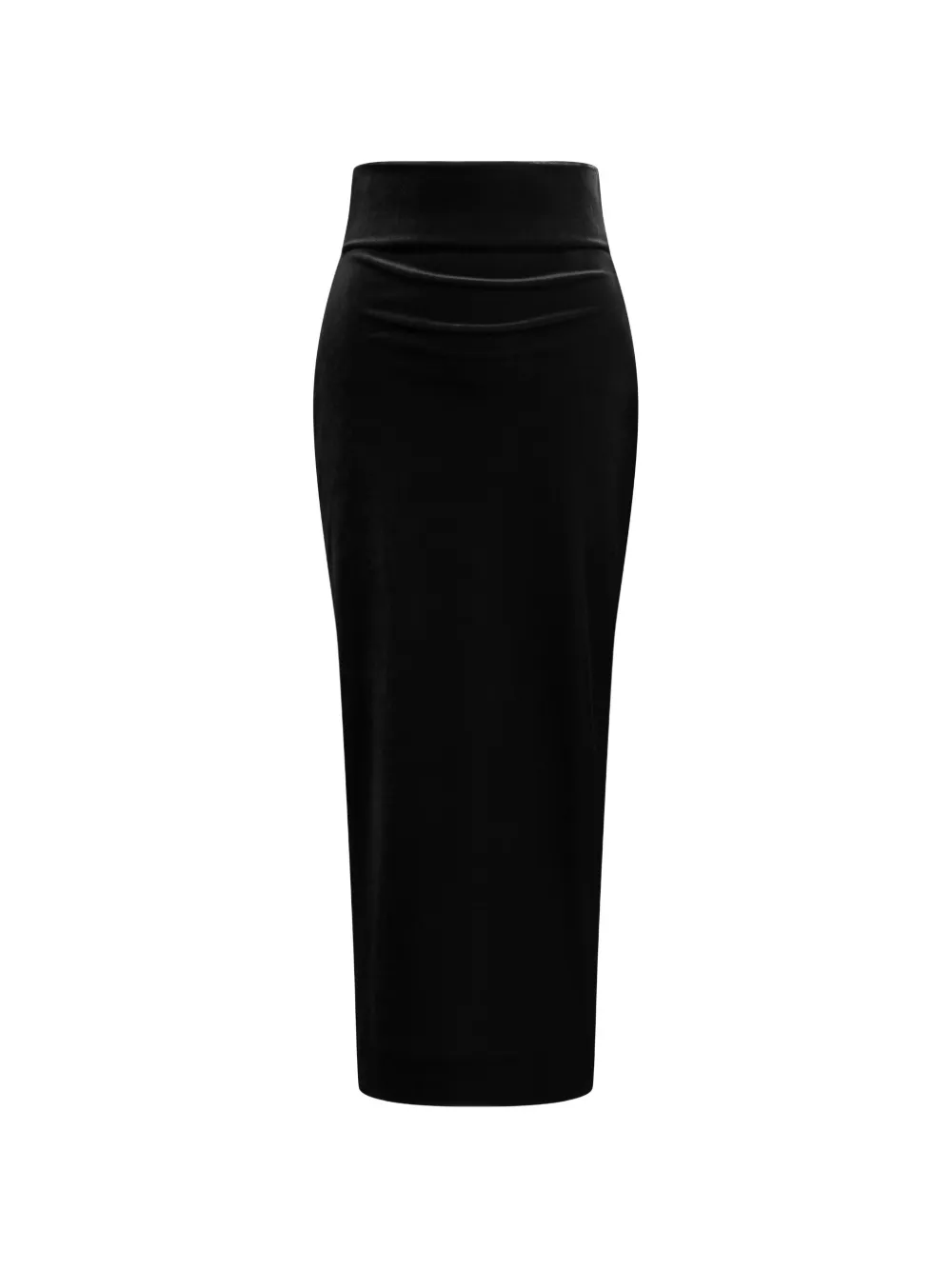 Alberta Ferretti Midirock aus Samt - Schwarz