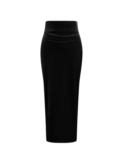 Alberta Ferretti minijupe froncée en velours