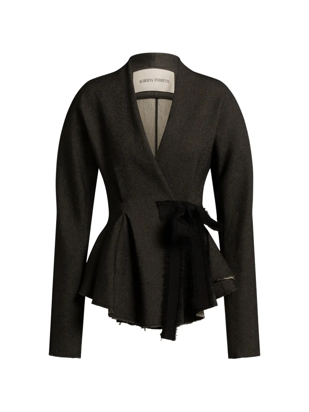 Alberta Ferretti wrap peplum jacket