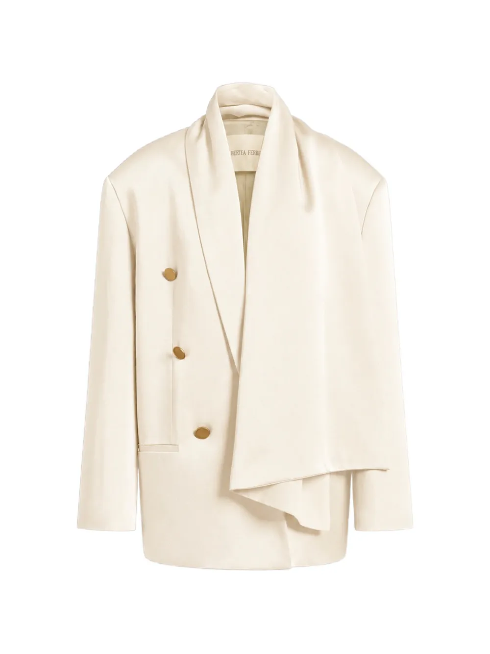 Alberta Ferretti Cappotto doppiopetto - Bianco