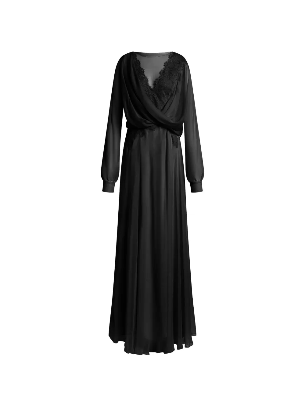 Alberta Ferretti Abito drappeggiato - Nero