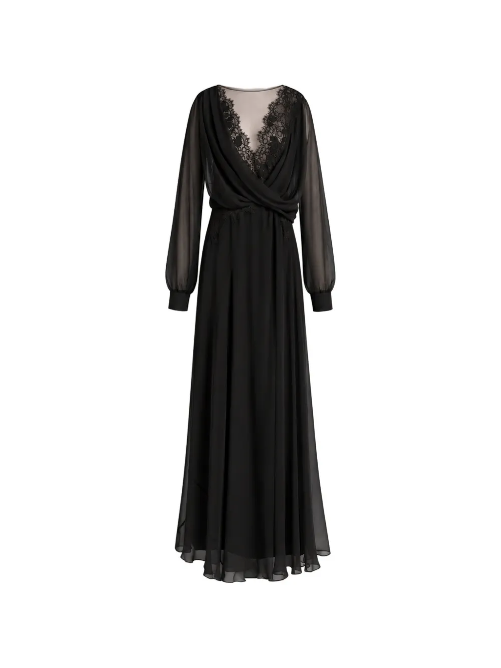 Alberta Ferretti Abito drappeggiato - Nero