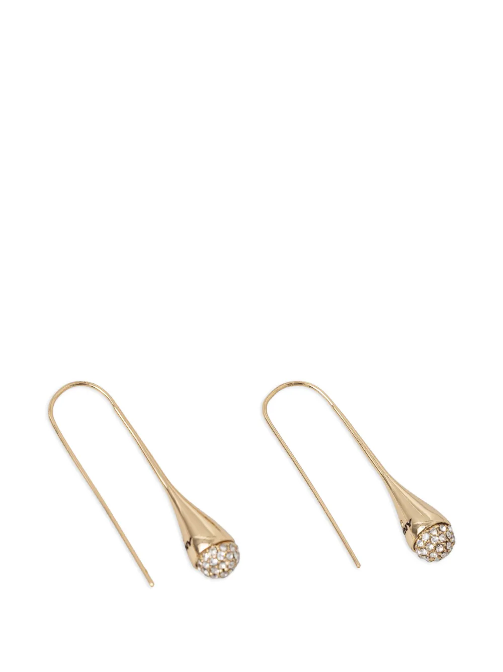 DKNY crystal-embellished drop earrings - Oro