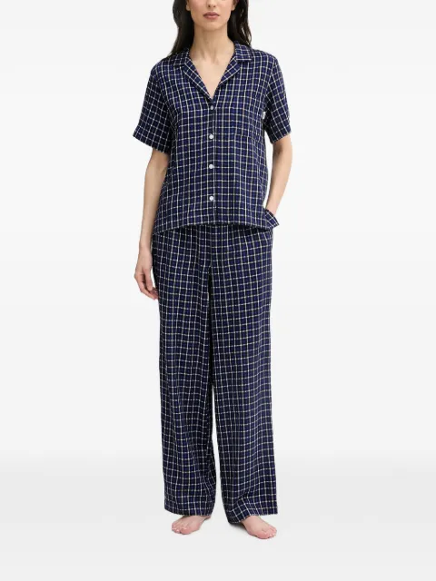 DKNY check-pattern pajamas