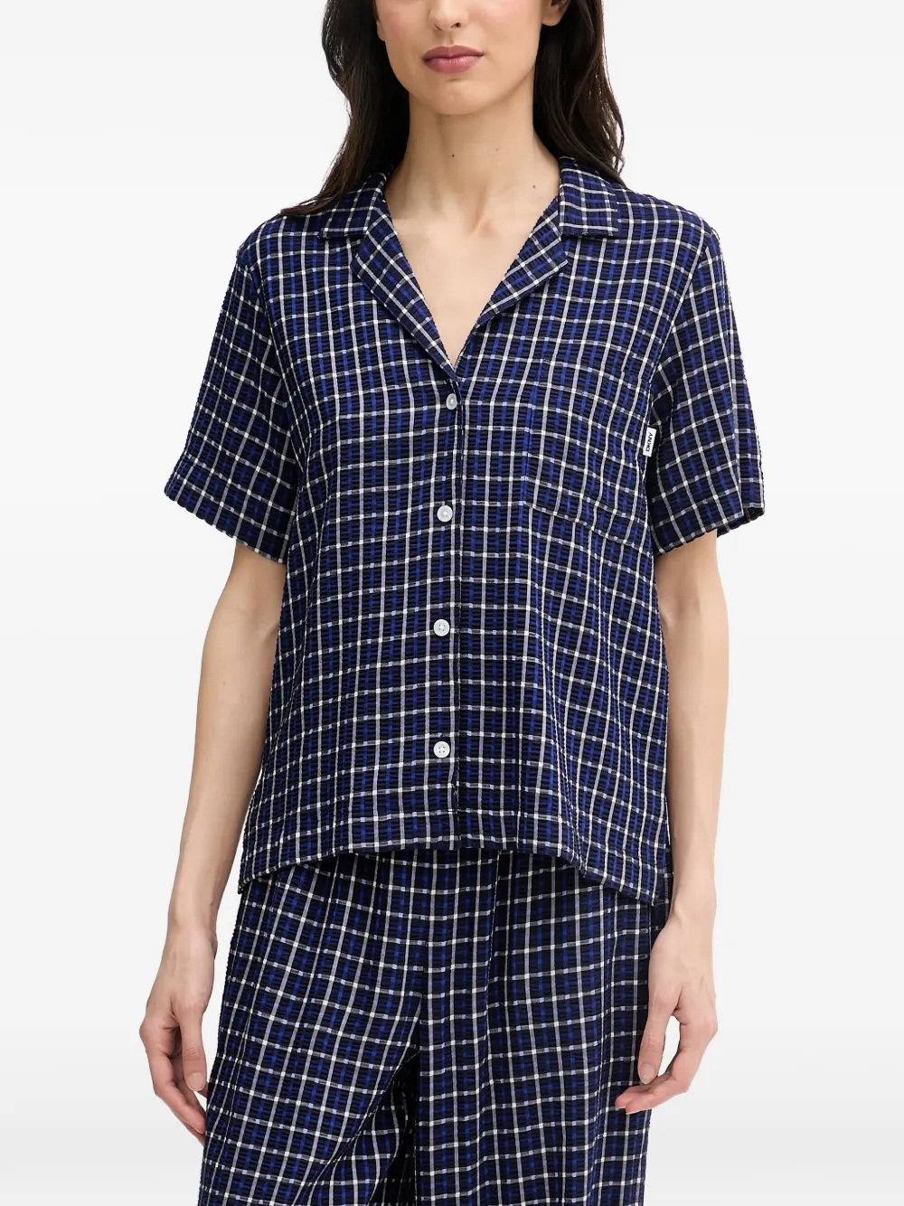 DKNY Geruite pyjama Blauw