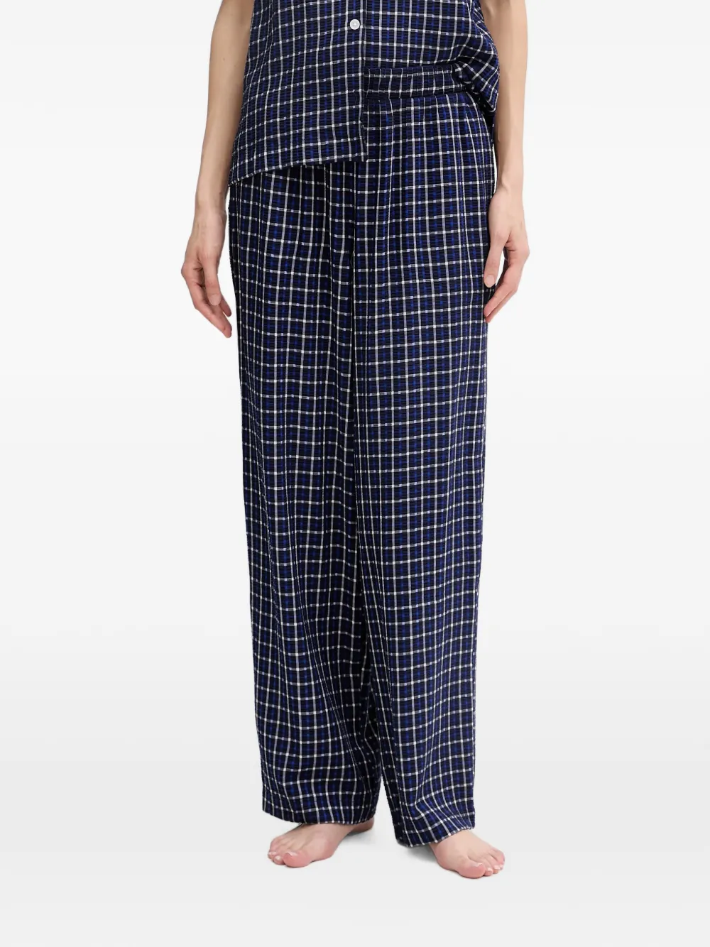 DKNY Geruite pyjama Blauw