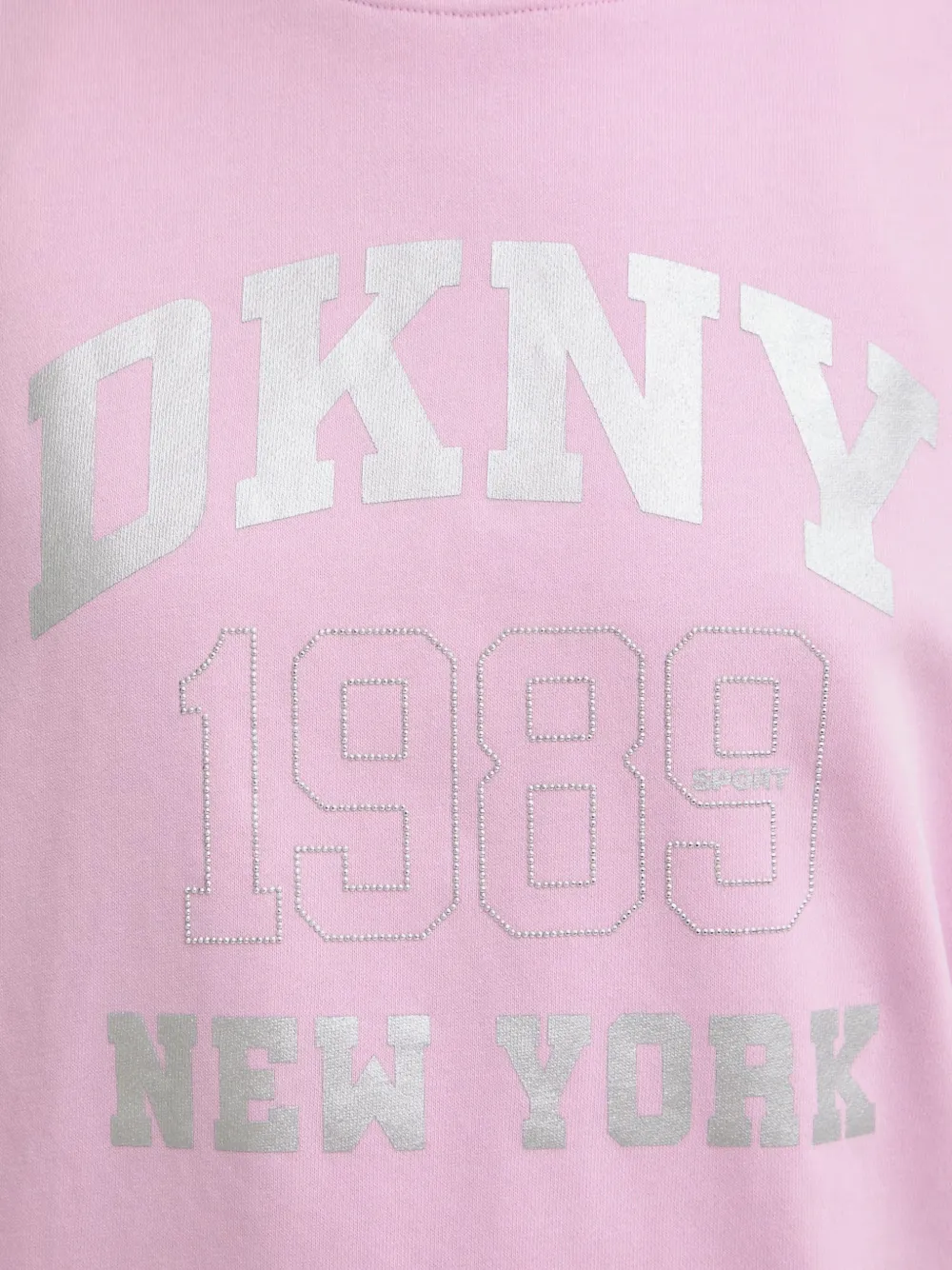DKNY Sweater met logoprint Roze