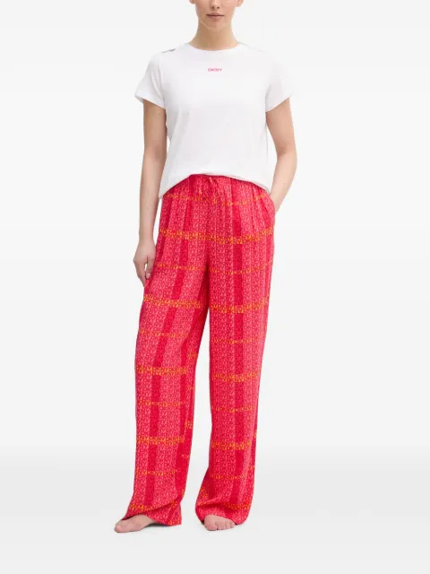DKNY logo-print pajama set