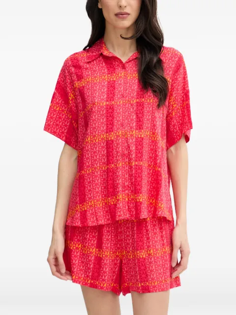 DKNY logo-print pajama set