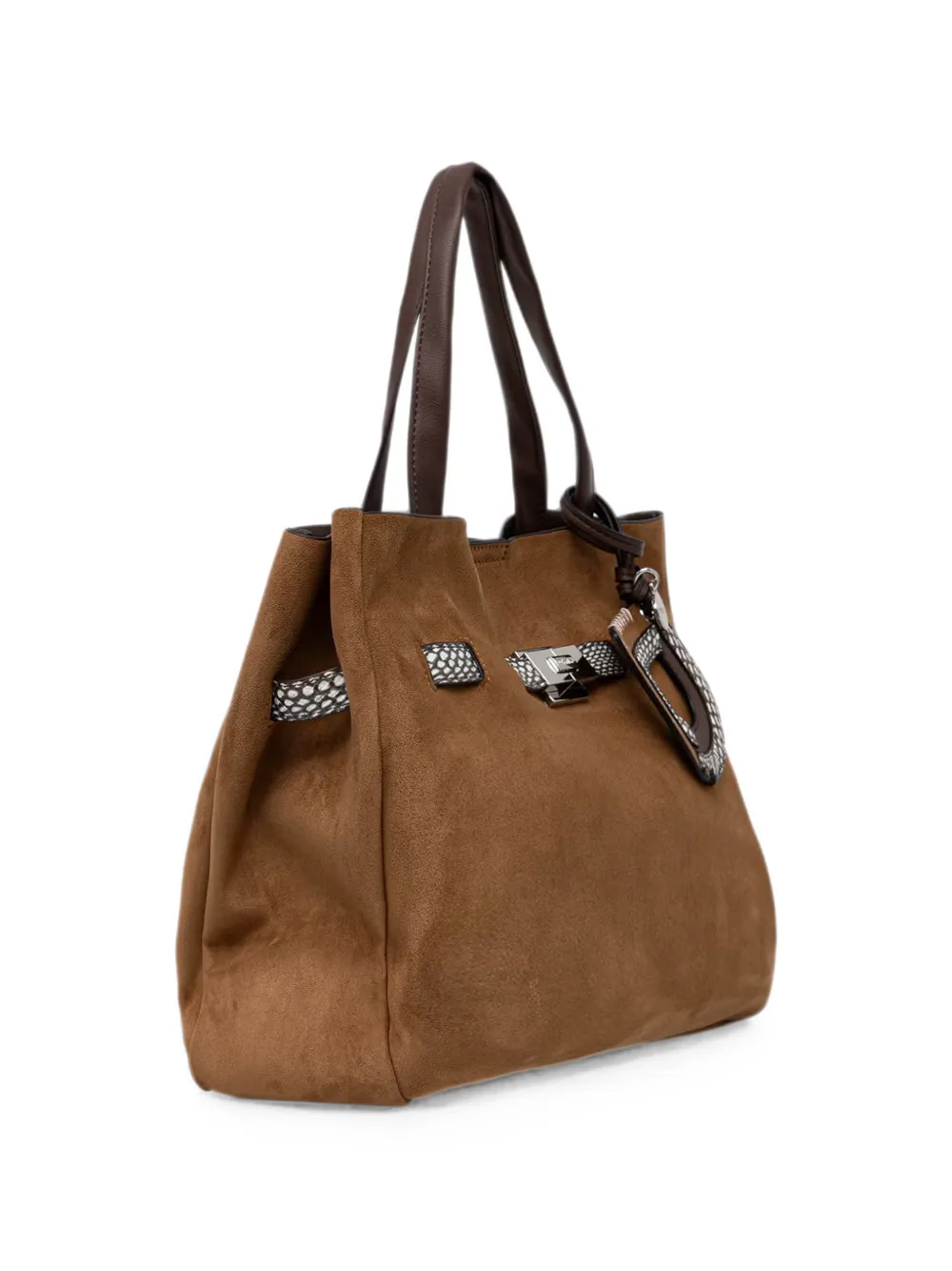 DKNY Bryar shopper met gespsluiting Bruin