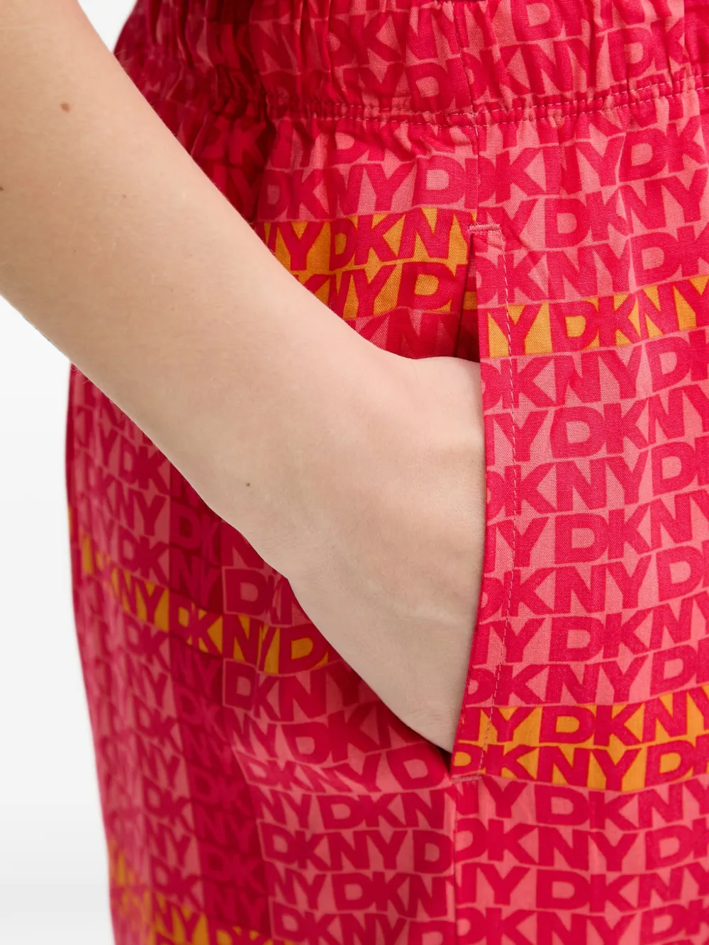 DKNY Twee pyjamas met logoprint Rood