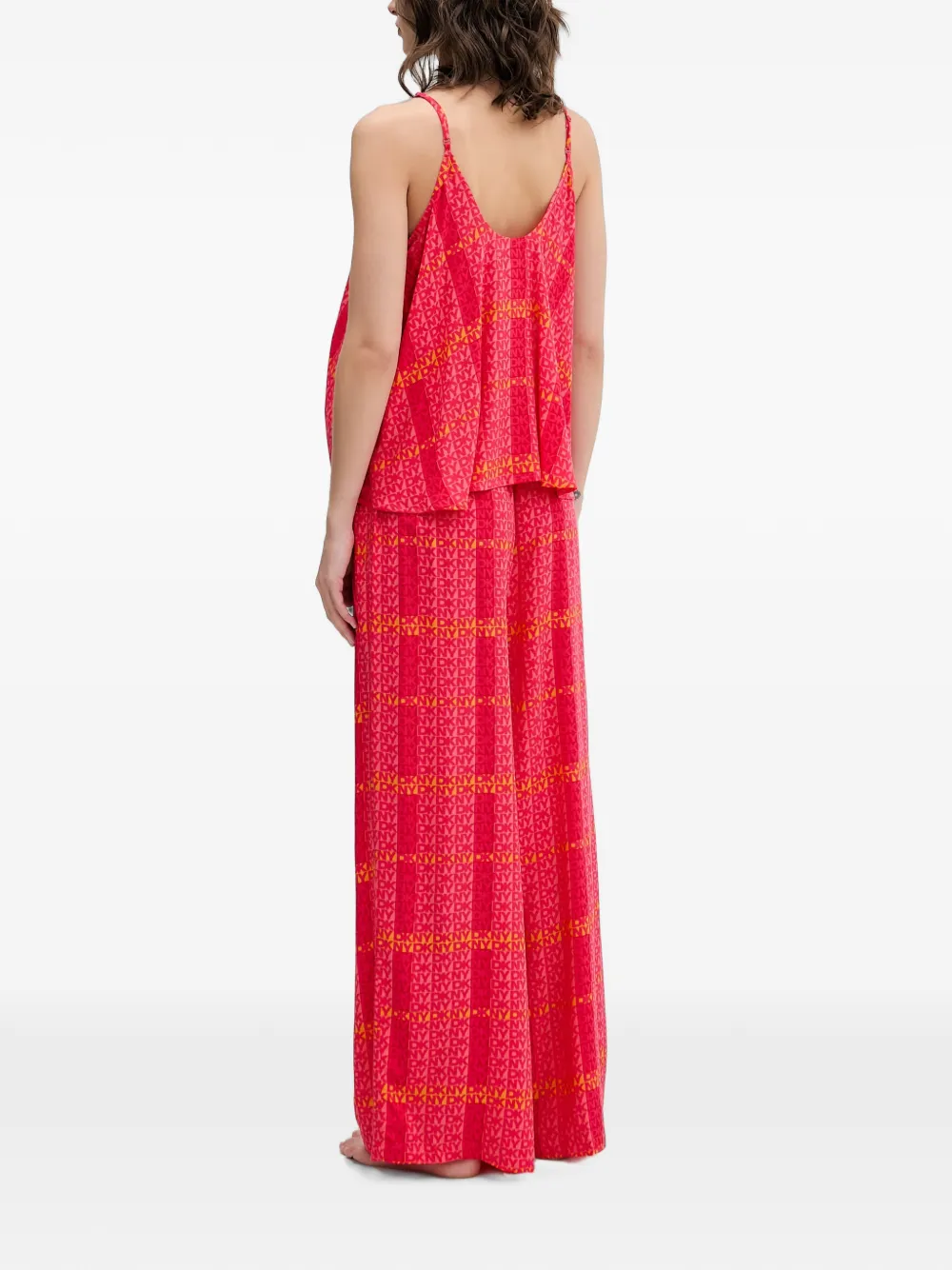 DKNY Twee pyjamas met logoprint Rood