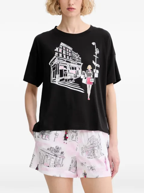 DKNY print-detail short-sleeve pajamas