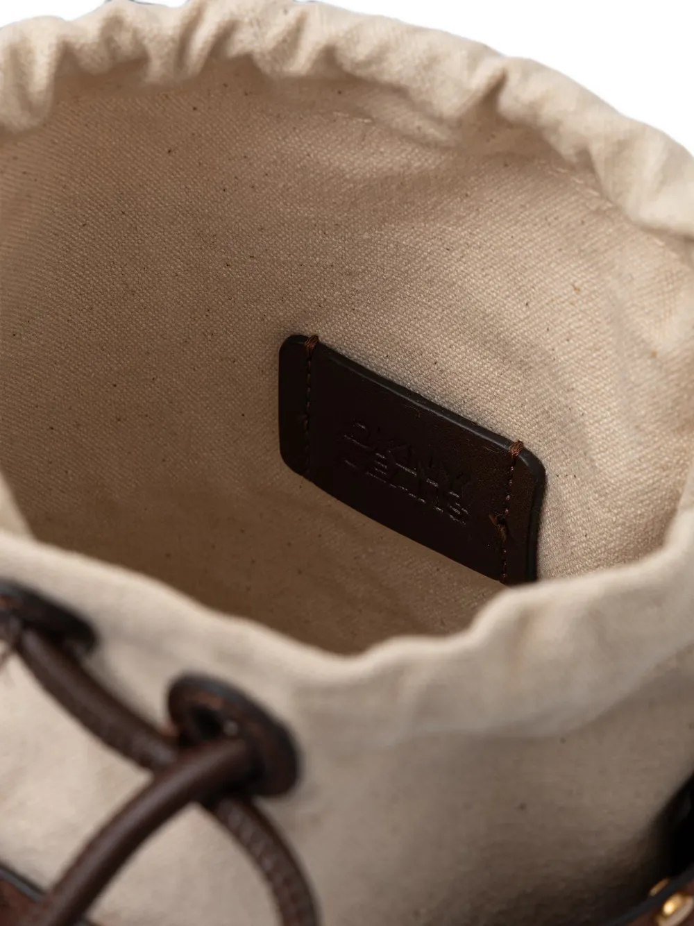 DKNY Payton bucket-tas met studs Bruin