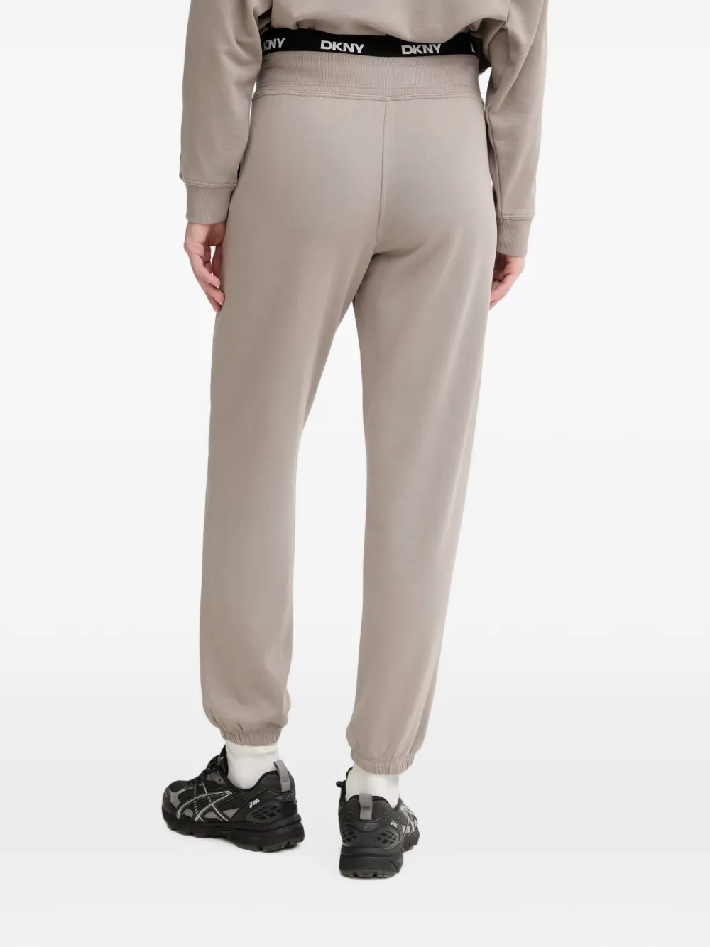 DKNY High-waist trainingsbroek met logoband Bruin