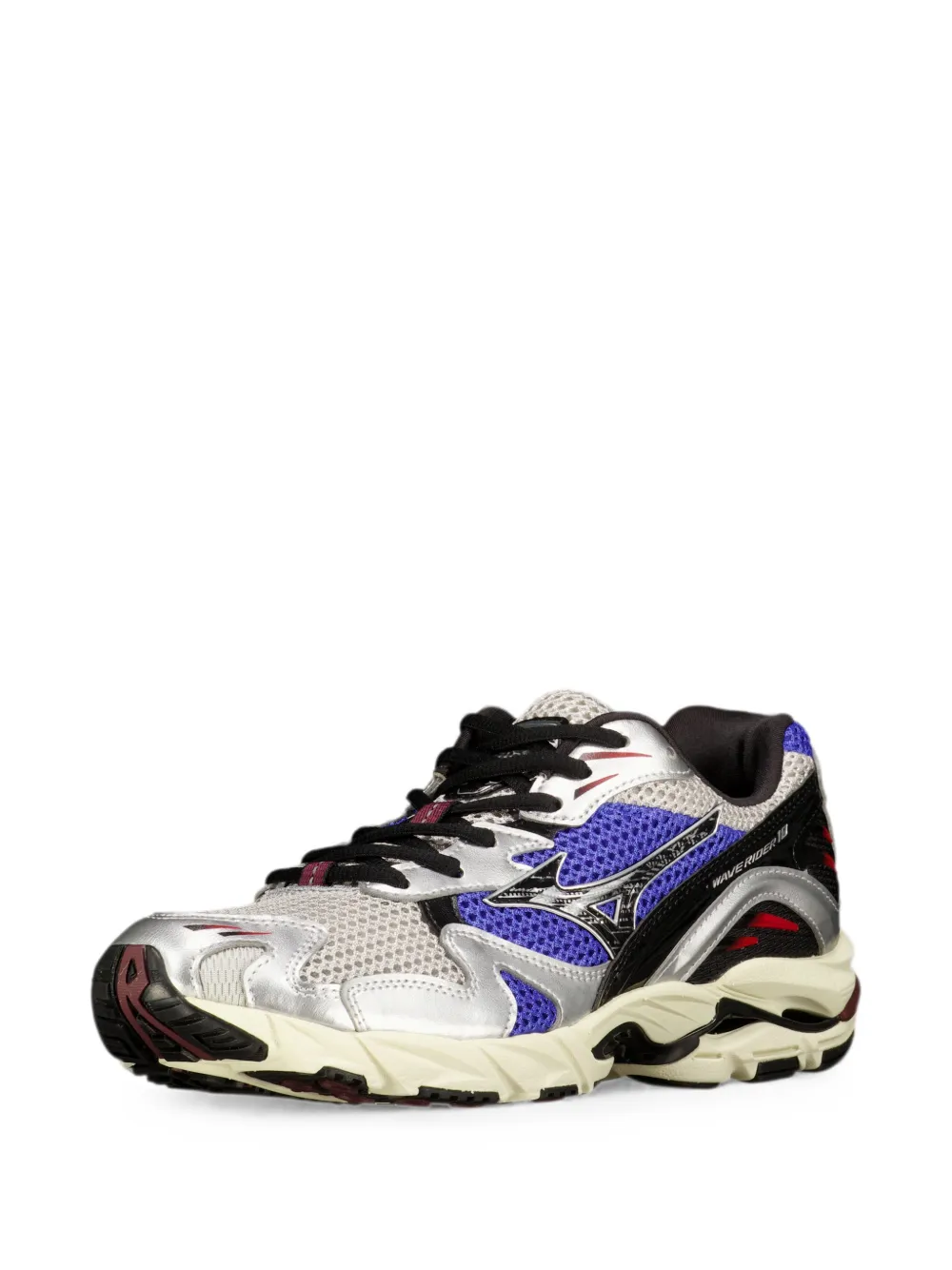  Mizuno Wave Rider 10 Sneakers - Plateado 