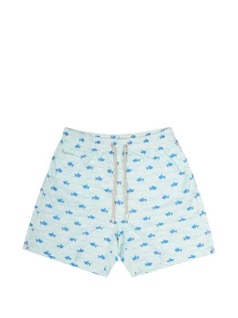 MC2 Saint Barth shark-print drawstring swim shorts