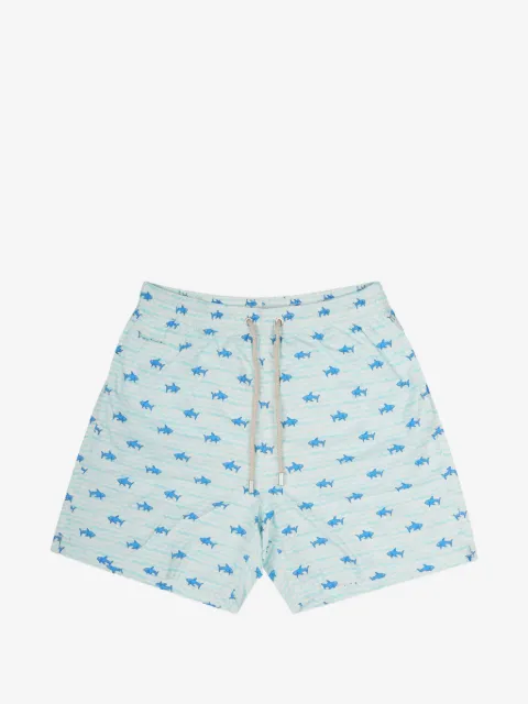 MC2 Saint Barth bañador con cordones y tiburón estampado