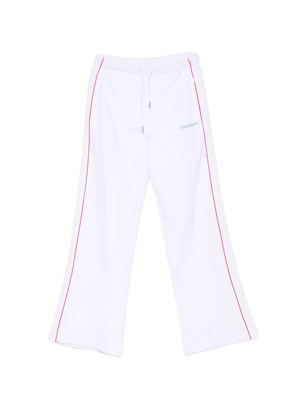 Casablanca drawstring-waistband track pants - Bianco