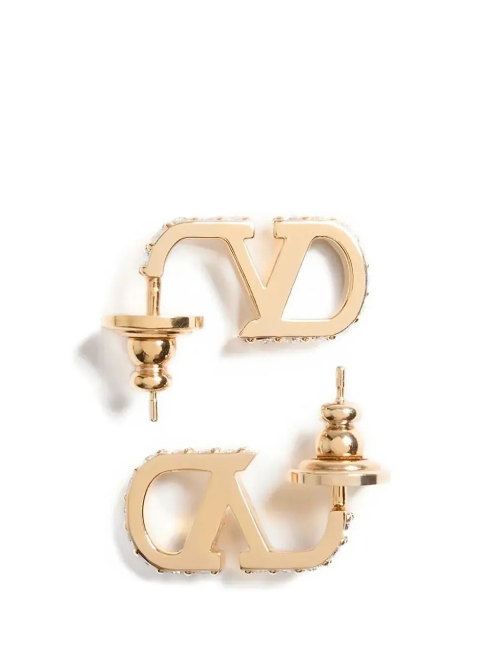 Valentino Garavani VLogo Signature crystal-embellished earrings - Oro