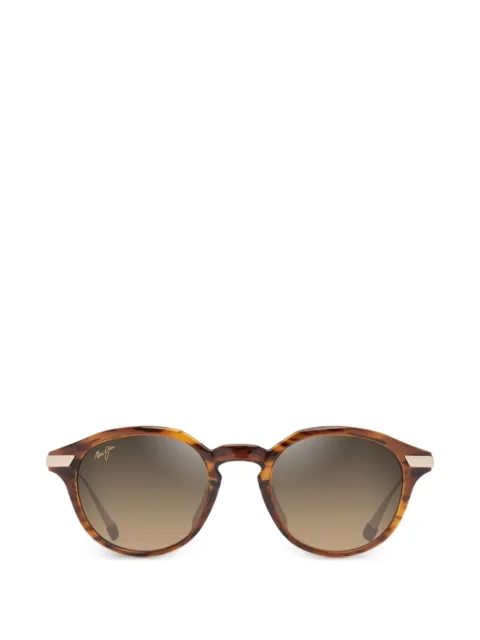 Maui Jim lentes con armazón redonda y efecto de carey