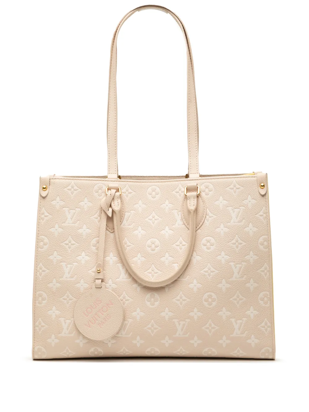 Louis Vuitton Pre-Owned Borsa a tracolla Spring In The City Onthego MM in pelle Empreinte con monogramma 2021-2025 - Marrone