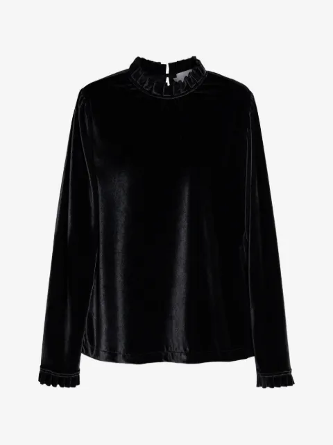 Isolda Maré ruffled-trim long-sleeve top