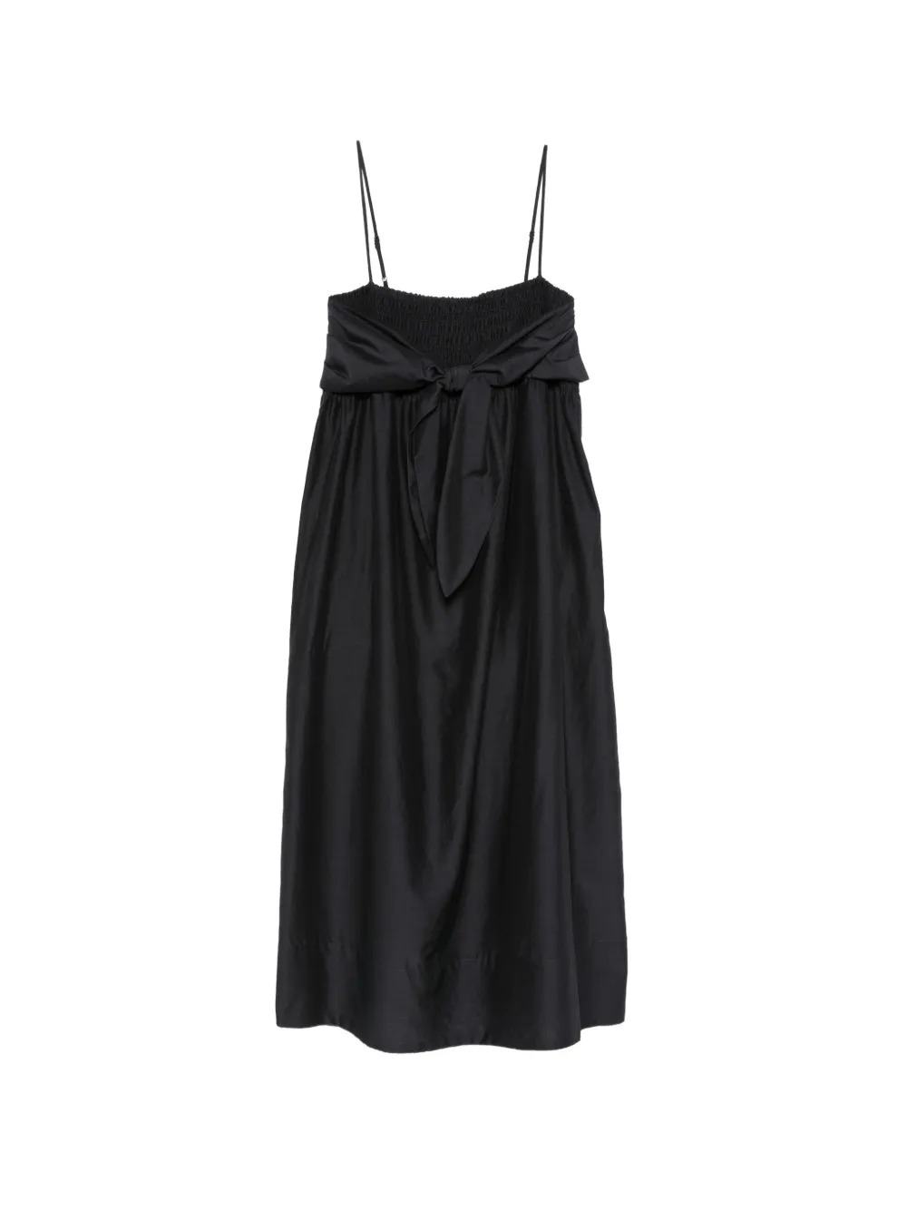 Vince bow-detail midi dress - Nero