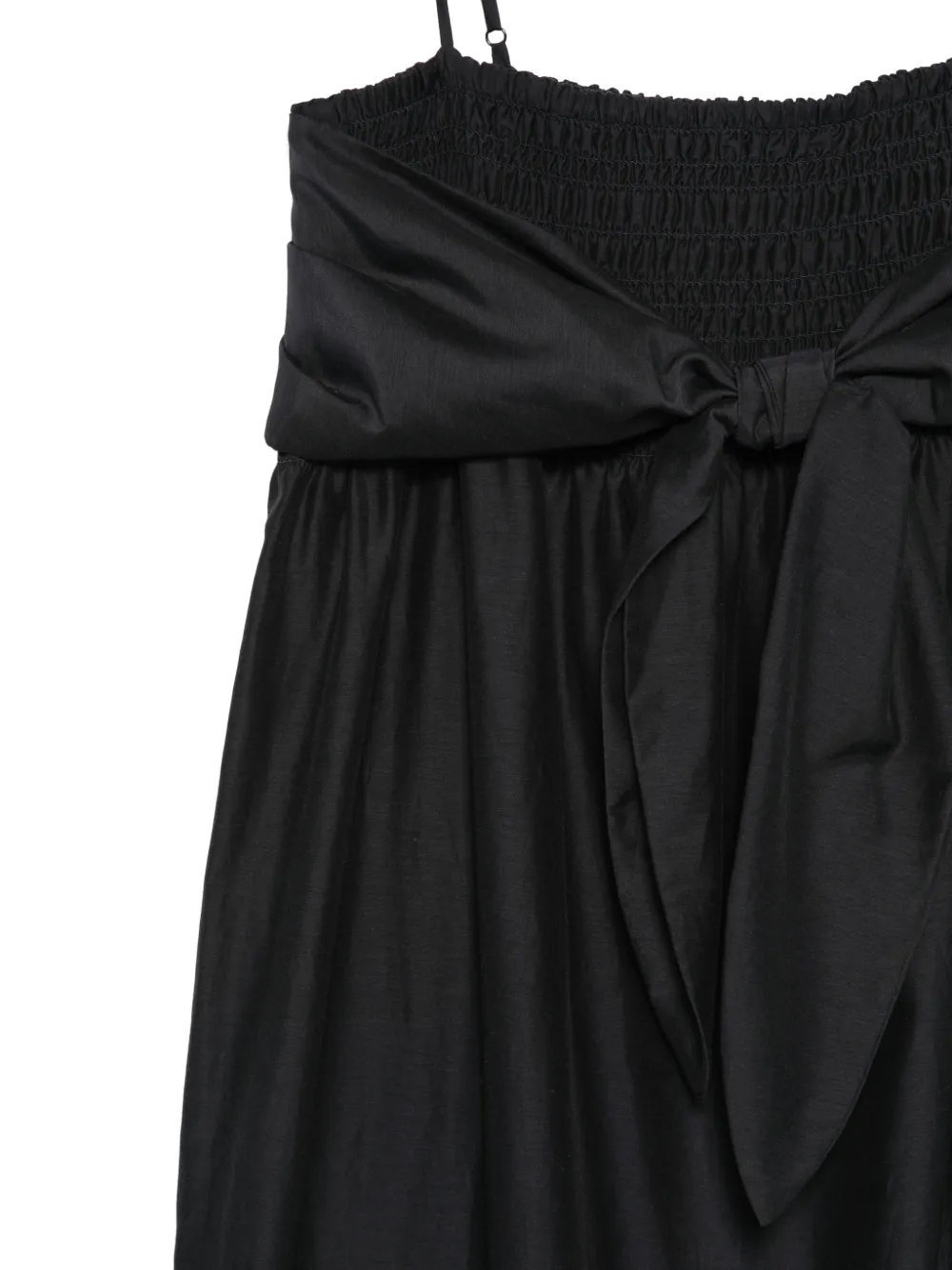 Vince Midi-jurk met strik-detail Zwart