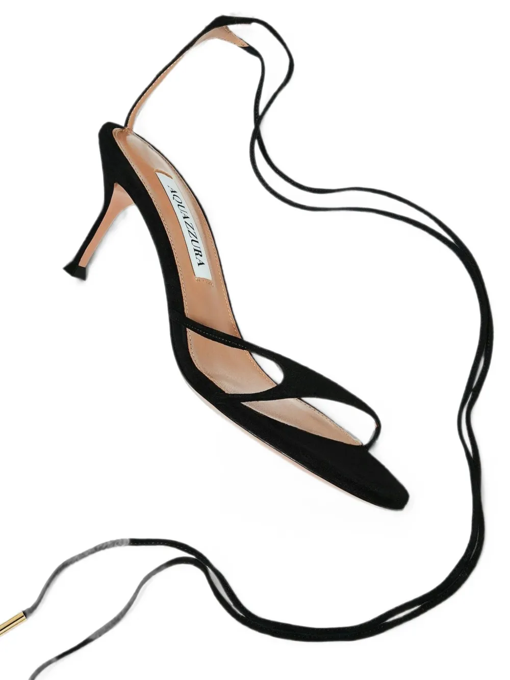 Aquazzura Bikini suede sandals Zwart