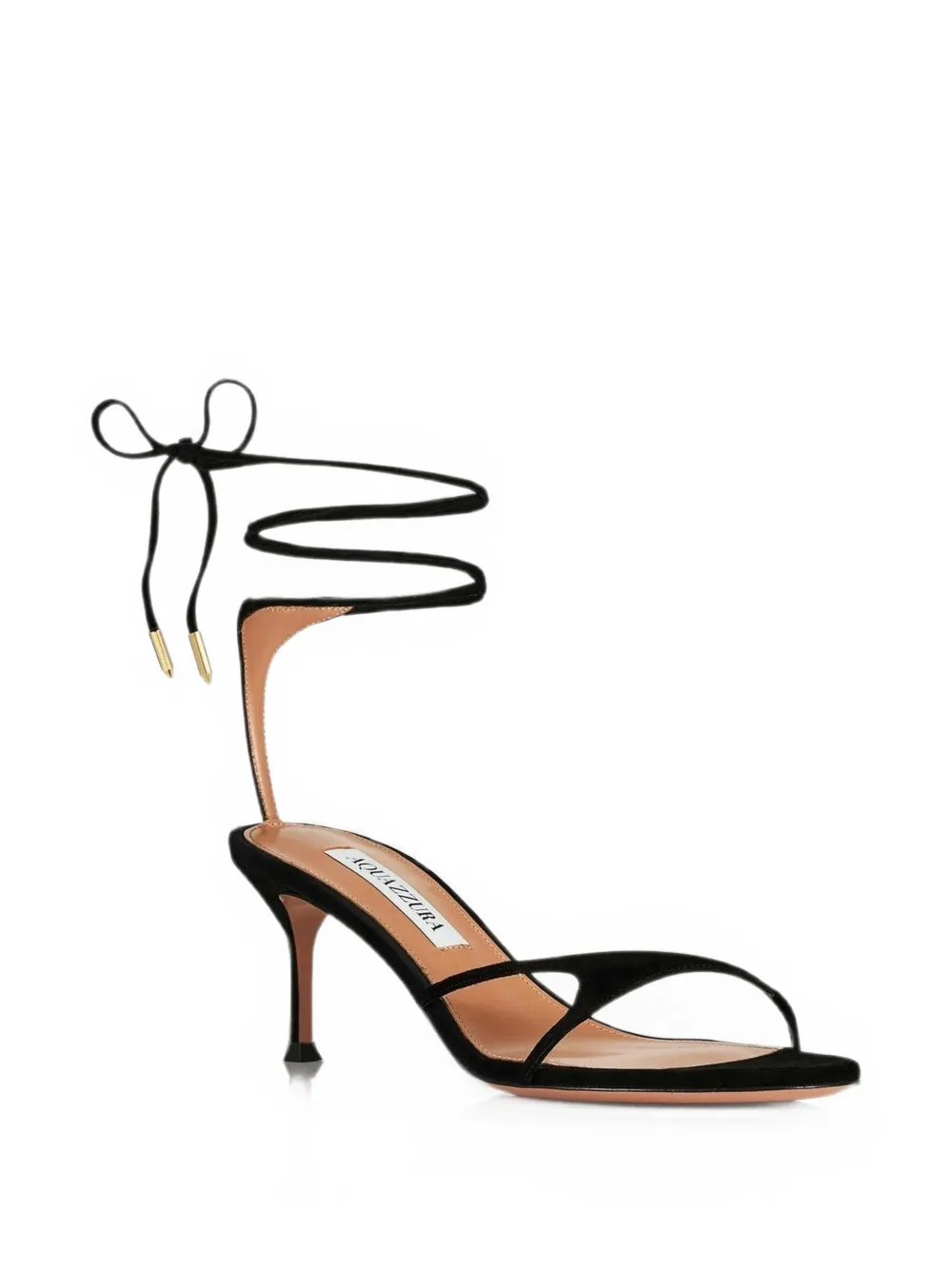 Aquazzura Bikini suede sandals Zwart