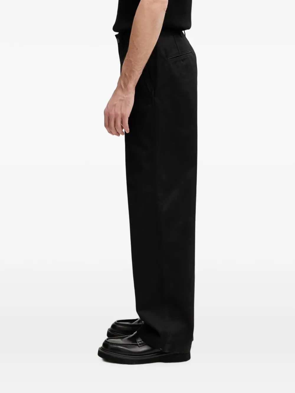 Carhartt WIP Harold broek met wijde pijpen Zwart