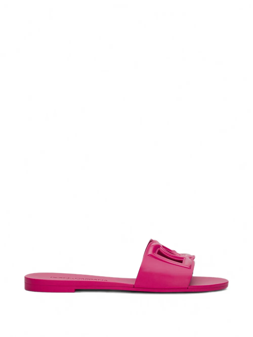 Dolce & Gabbana rubber beachwear sliders - Rosa