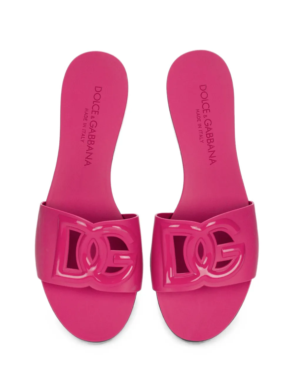 Dolce & Gabbana Rubberen slippers Roze