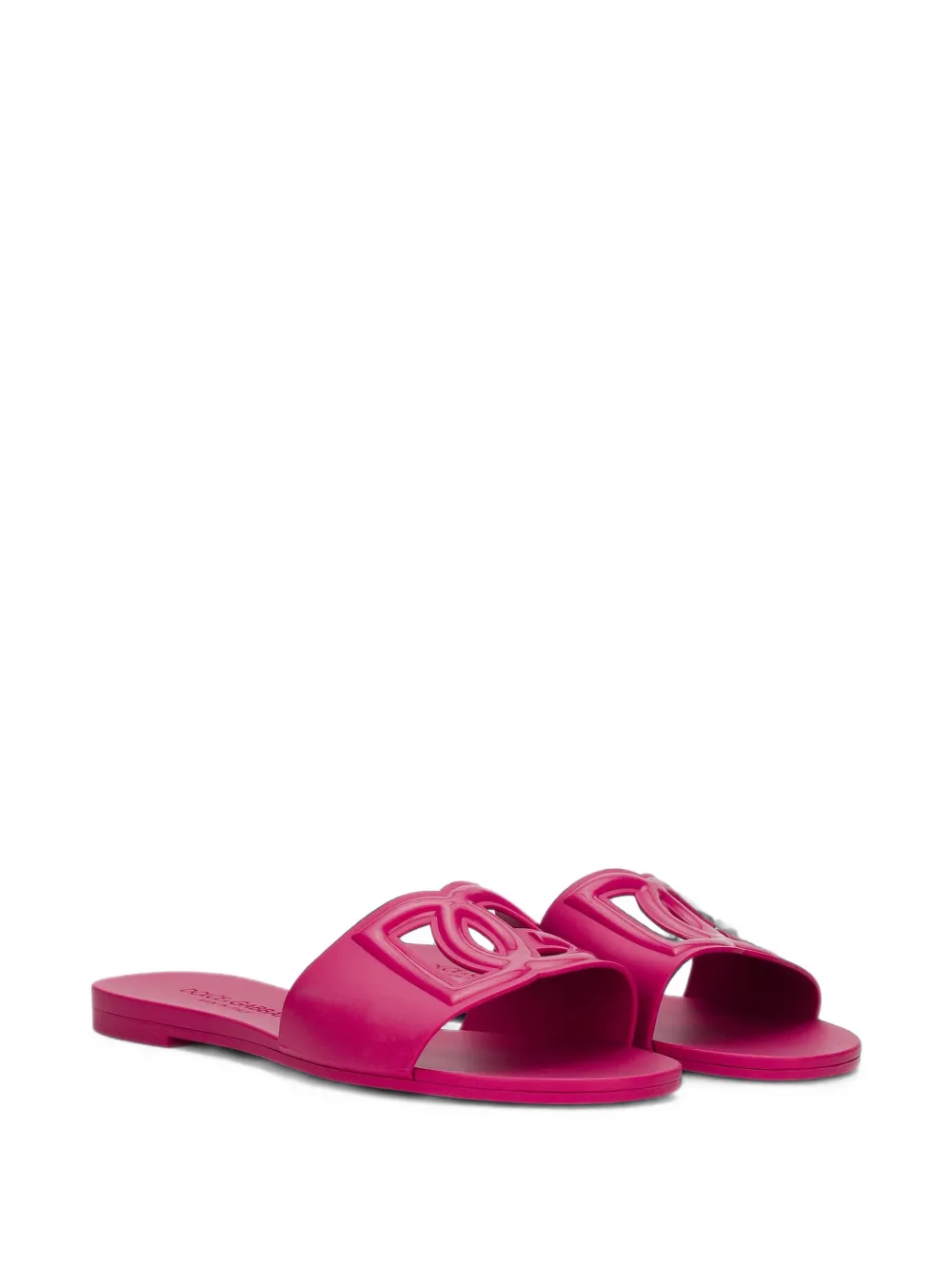Dolce & Gabbana Rubberen slippers Roze