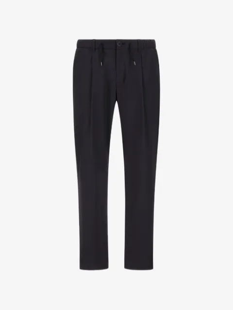 Herno drawstring pleated trousers