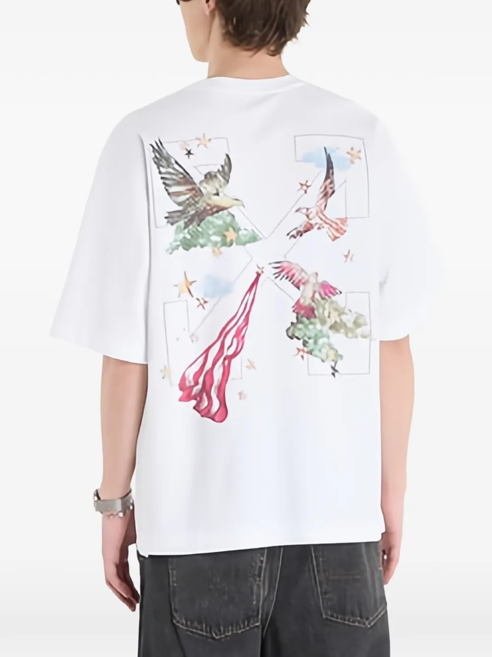 Off-White Dream Arrow T-shirt met grafische print Wit