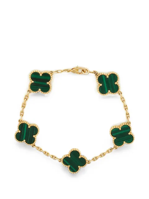 Van Cleef & Arpels Pre-Owned Alhambra malachite bracelet