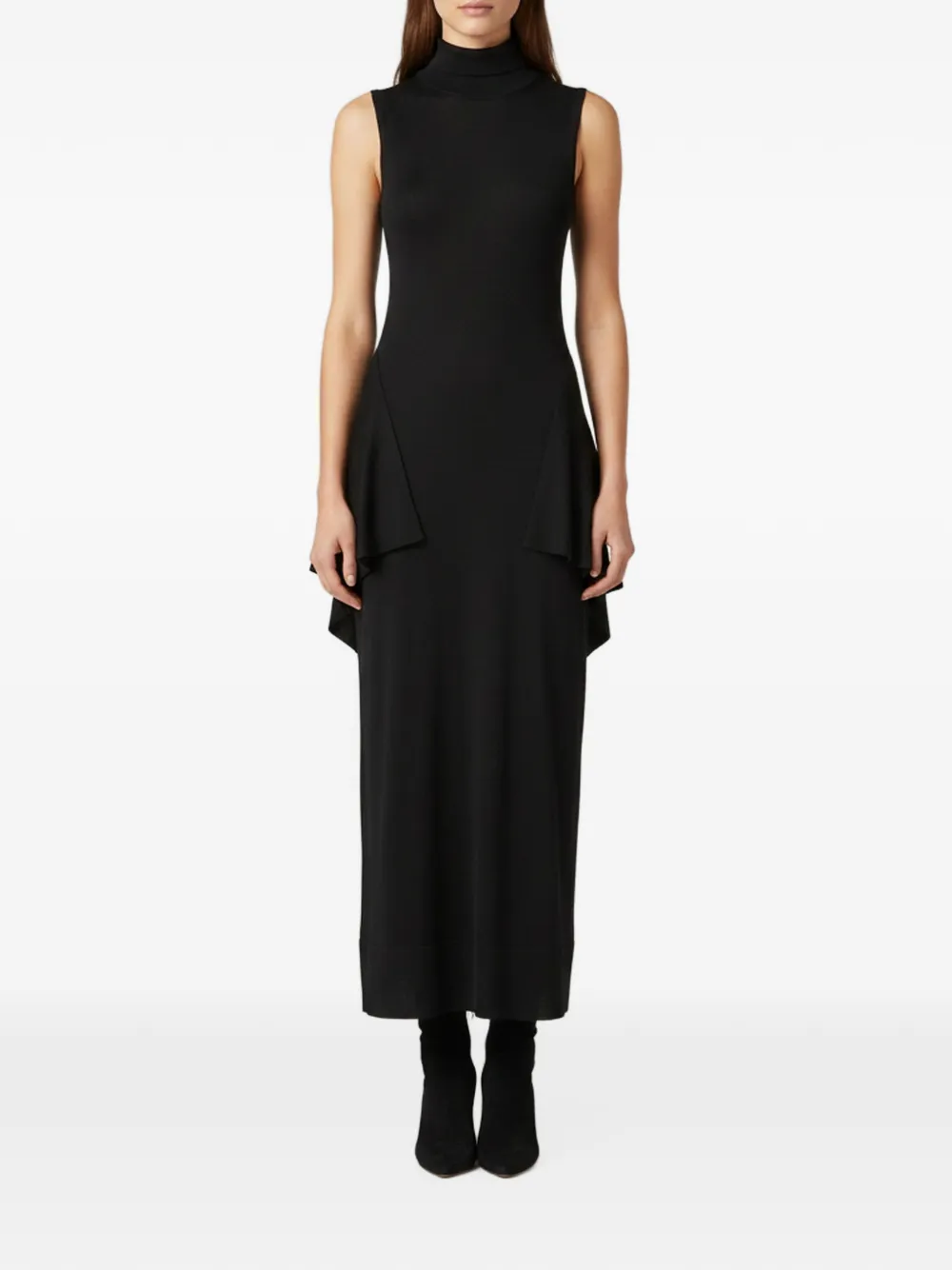 TOTEME Drapiertes Midikleid - Schwarz