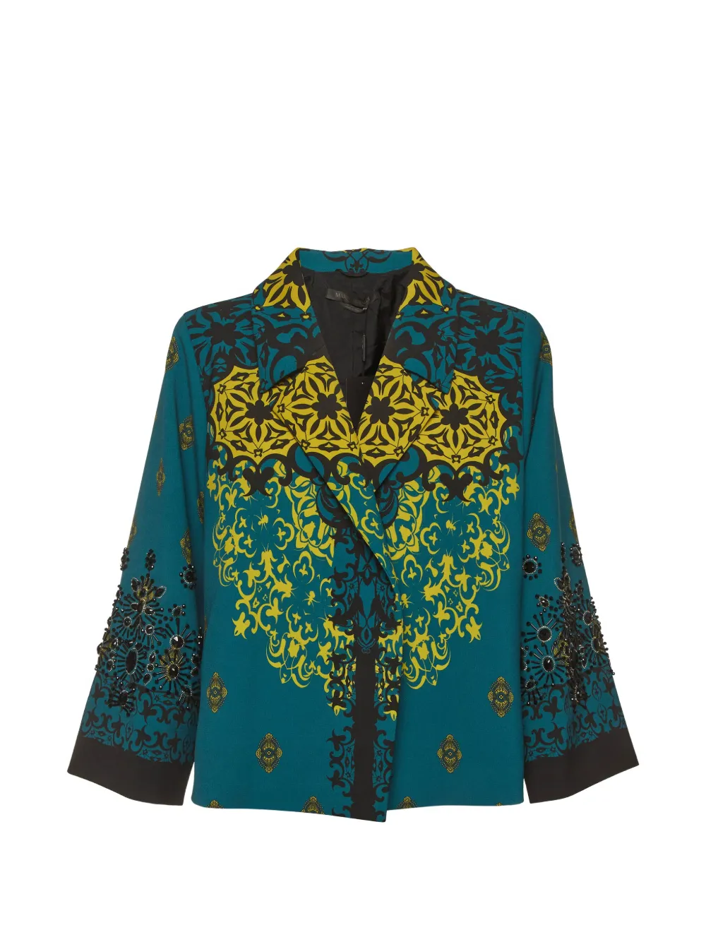 Marina Rinaldi notched-lapel blazer - Verde