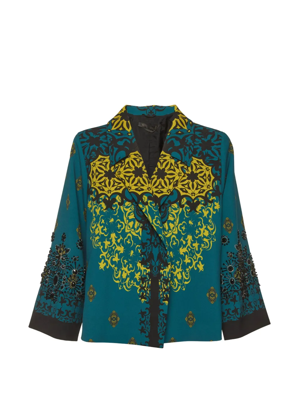 Marina Rinaldi notched-lapel blazer - Verde