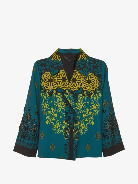 Marina Rinaldi notched-lapel blazer